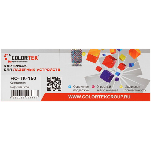 Купить Картридж лазерный Colortek TK-160 черный  8157588. Характеристики, отзывы и цены в Донецке