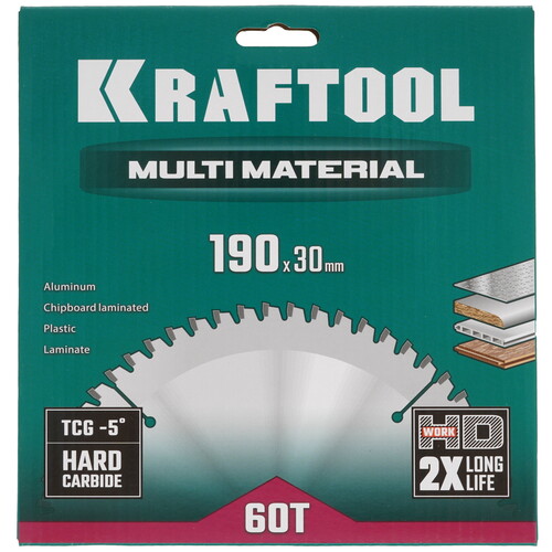Купить Диск пильный KRAFTOOL 36953-190-30  9107978. Характеристики, отзывы и цены в Донецке