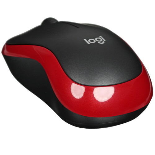 Купить Мышь беспроводная Logitech M185 [910-002633] красный  5462422. Характеристики, отзывы и цены в Донецке