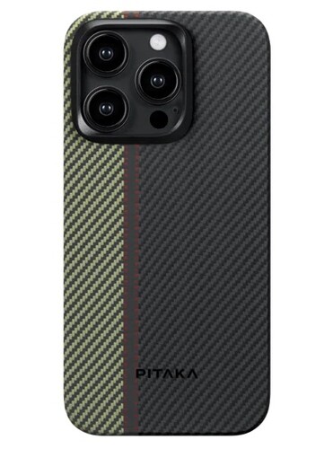 Купить Накладка  Pitaka MagEZ Case 4 для Apple iPhone 15 Pro Max серый/желтый  5480679. Характеристики, отзывы и цены в Донецке