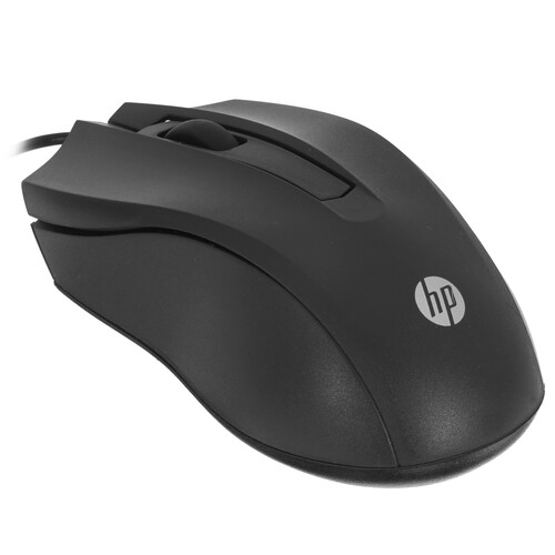 Купить Мышь проводная HP Wired Mouse 100  черный  4872937. Характеристики, отзывы и цены в Донецке