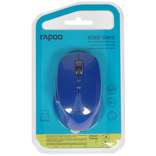 Купить Мышь беспроводная RAPOO M300 Silent  4714035. Характеристики, отзывы и цены в Донецке