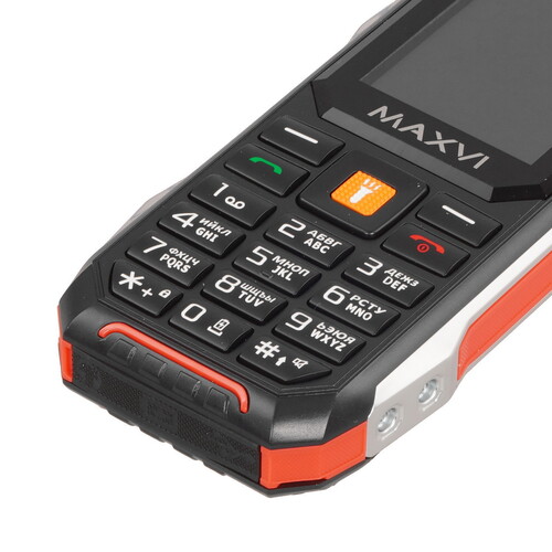 Купить Сотовый телефон Maxvi T100 красный/черный  9064661. Характеристики, отзывы и цены в Донецке