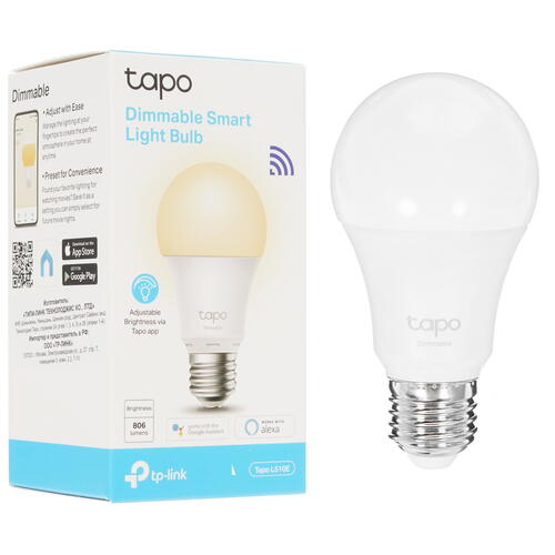 Купить Умная светодиодная лампа TP-Link Tapo L510E  1653779. Характеристики, отзывы и цены в Донецке