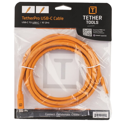 Купить Кабель круглый Tether Tools USB Type-C - USB Type-C оранжевый 3 м  5605736. Характеристики, отзывы и цены в Донецке