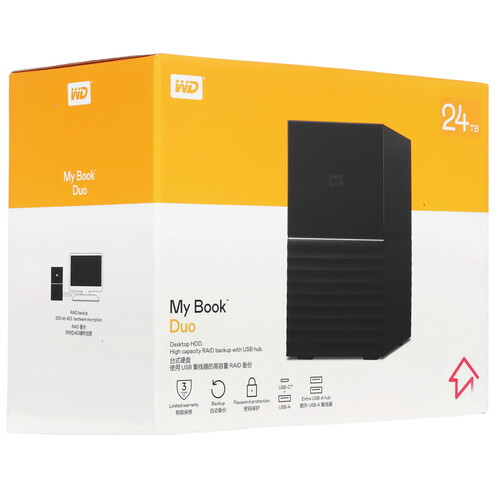 Купить 24 ТБ Внешний HDD WD My Book Duo  5433392. Характеристики, отзывы и цены в Донецке