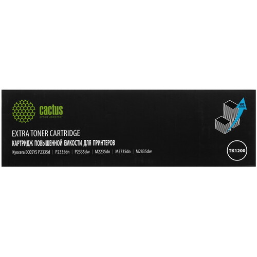 Купить Картридж лазерный Cactus CS-TK1200-MPS черный, с чипом  9065210. Характеристики, отзывы и цены в Донецке