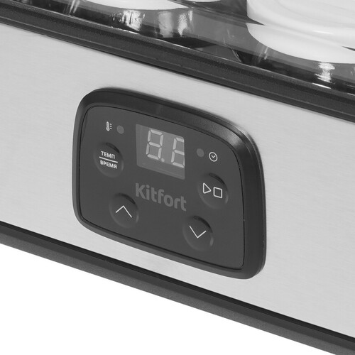 Купить Йогуртница Kitfort КТ-2089 серебристый  9090943. Характеристики, отзывы и цены в Донецке