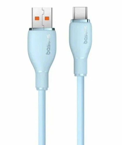 Купить Кабель круглый Baseus USB Type-C - USB 2.0 Type-A голубой 2 м  9260767. Характеристики, отзывы и цены в Донецке