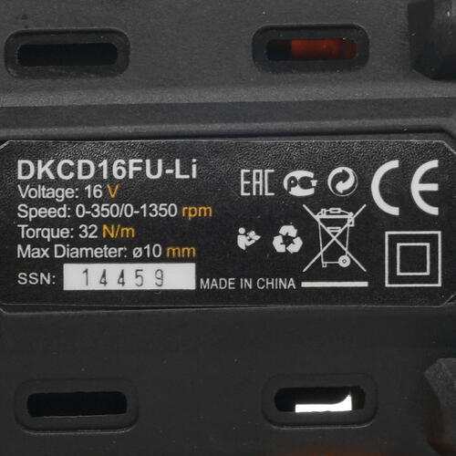 Купить Дрель-шуруповерт DEKO DKCD16FU-Li 063-4099  5304359. Характеристики, отзывы и цены в Донецке