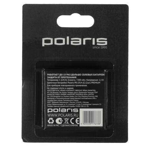 Купить Батарейка Polaris PB Premium C (LR14/ER26500/R14)  9252736. Характеристики, отзывы и цены в Донецке