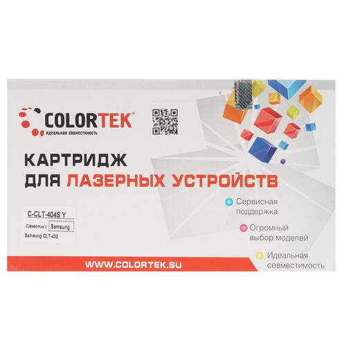 Купить Картридж лазерный Colortek CLT-404S желтый, с чипом  1377612. Характеристики, отзывы и цены в Донецке