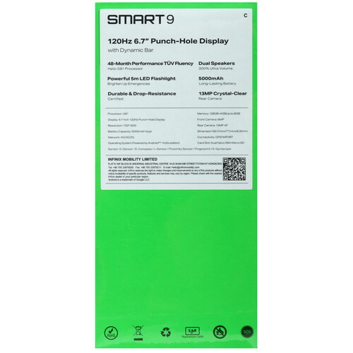 Купить 6.7" Смартфон Infinix SMART 9 128 ГБ золотистый  5488702. Характеристики, отзывы и цены в Донецке