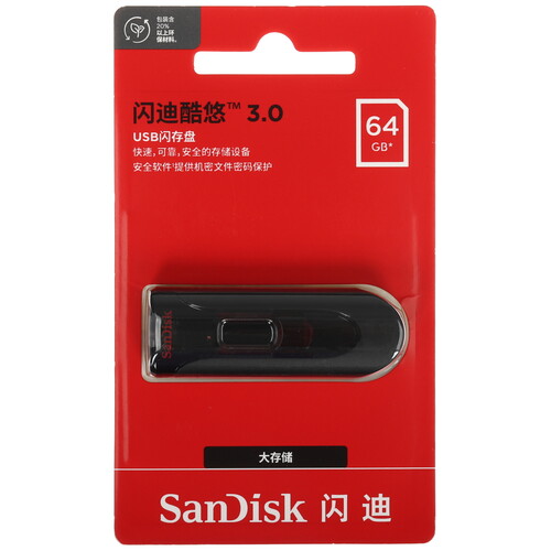 Купить Память USB Flash 64 ГБ SanDisk Cruzer Glide [SDCZ600-064G-Z35]  5629483. Характеристики, отзывы и цены в Донецке