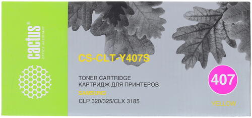 Купить Картридж лазерный Cactus CS-CLT-Y407S желтый, с чипом  7936914. Характеристики, отзывы и цены в Донецке