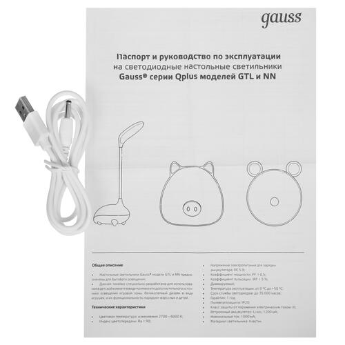 Купить Настольный светильник Gauss GT7014 розовый  9114263. Характеристики, отзывы и цены в Донецке