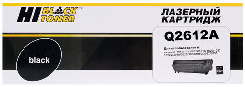 Купить Картридж лазерный Hi-Black Q2612A черный  7939745. Характеристики, отзывы и цены в Донецке