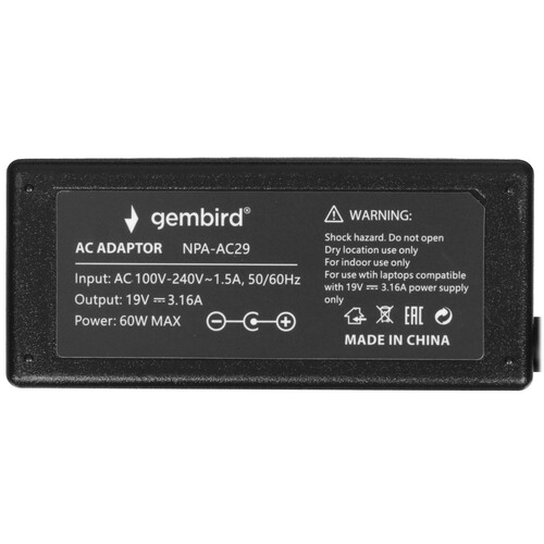 Купить Адаптер питания сетевой Gembird NPA-AC29  5628541. Характеристики, отзывы и цены в Донецке
