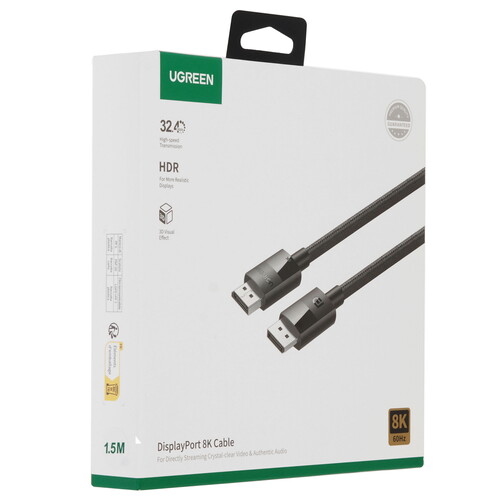 Купить Кабель  Ugreen DisplayPort - DisplayPort, 1.5 м  9147643. Характеристики, отзывы и цены в Донецке