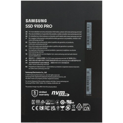 Купить 1000 ГБ M.2 NVMe накопитель Samsung 9100 PRO  5622166. Характеристики, отзывы и цены в Донецке