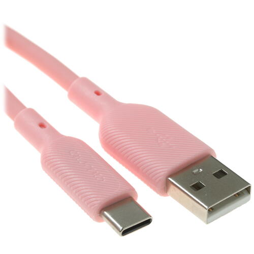 Купить Кабель круглый QUMO USB Type-C - USB 2.0 Type-A розовый 1 м  4850190. Характеристики, отзывы и цены в Донецке