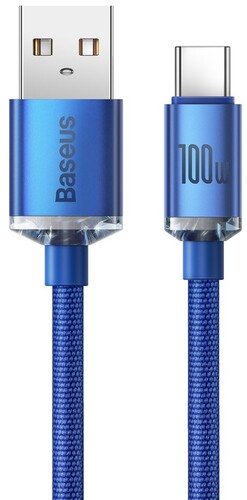 Купить Кабель круглый Baseus USB Type-C - USB 2.0 Type-A синий 1.2 м  9167057. Характеристики, отзывы и цены в Донецке