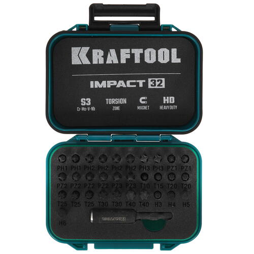 Купить Набор бит KRAFTOOL IMPACT-32  9012554. Характеристики, отзывы и цены в Донецке
