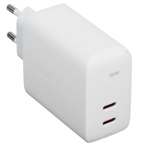 Купить Сетевое зарядное устройство ACEFAST A29 PD50W белый  9096503. Характеристики, отзывы и цены в Донецке