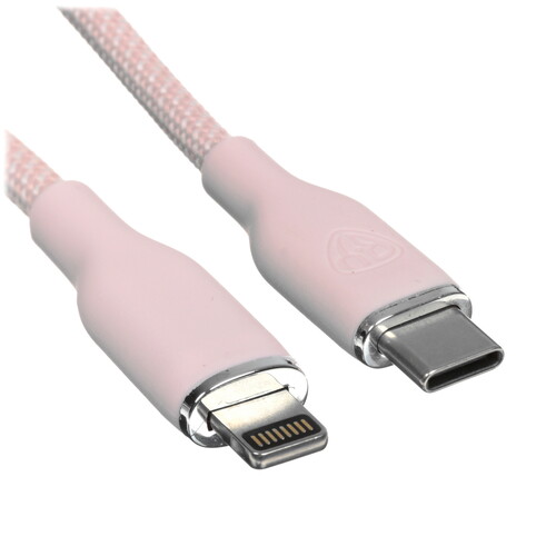 Купить Кабель круглый BY Lightning 8-pin - USB Type-C розовый 1 м  5482092. Характеристики, отзывы и цены в Донецке