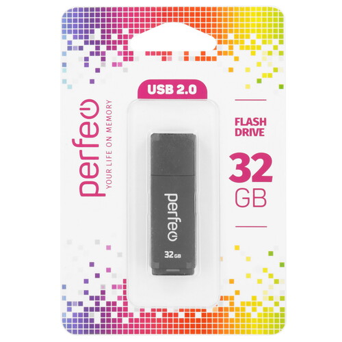 Купить Память USB Flash 32 ГБ Perfeo C04 [PF-C04B032]  9209131. Характеристики, отзывы и цены в Донецке