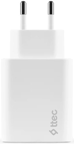 Купить Сетевое зарядное устройство TTEC SmartCharger Duo GAN PD 50W белый  9140734. Характеристики, отзывы и цены в Донецке
