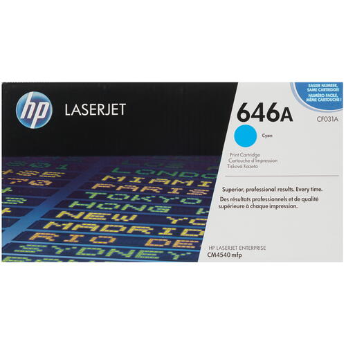Купить Картридж лазерный HP 646A (CF031A) голубой  7936793. Характеристики, отзывы и цены в Донецке