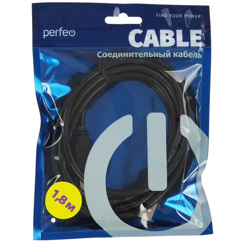 Купить Кабель Perfeo USB 2.0 Type-A - USB 2.0 Type-B  9173199. Характеристики, отзывы и цены в Донецке