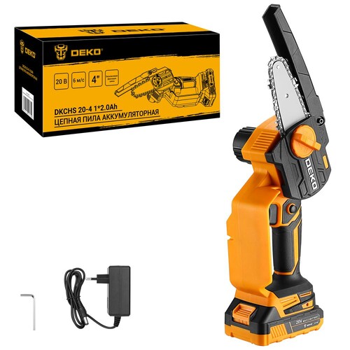 Купить Аккумуляторная цепная пила DEKO DKCHS 20-4  шина - 10 см (4")  9136542. Характеристики, отзывы и цены в Донецке