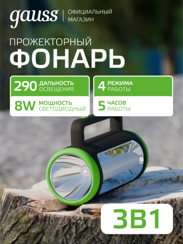 Купить Фонарь Gauss GFL603  9175007. Характеристики, отзывы и цены в Донецке