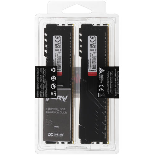 Купить Оперативная память Kingston FURY Beast Black [KF432C16BBK2/64] 64 ГБ  5053566. Характеристики, отзывы и цены в Донецке