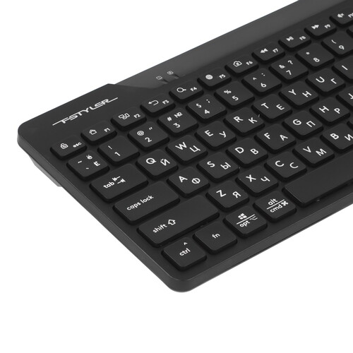 Купить Клавиатура+мышь беспроводная   A4Tech Fstyler FG2400 Air 2 черный  5495128. Характеристики, отзывы и цены в Донецке