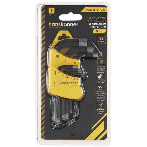 Купить Набор ключей Hanskonner HK1045-04-9-S  9156896. Характеристики, отзывы и цены в Донецке