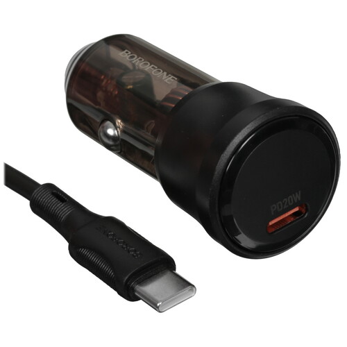 Купить Автомобильное ЗУ Borofone BZ24 прозрачный  9244274. Характеристики, отзывы и цены в Донецке