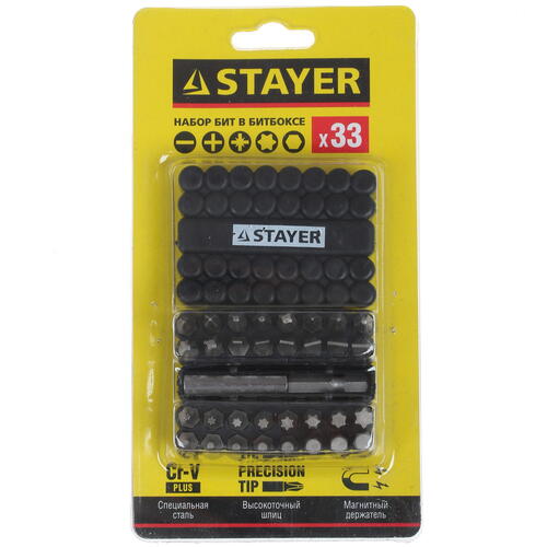 Купить Набор бит STAYER MASTER-33 26085-H33  1264526. Характеристики, отзывы и цены в Донецке