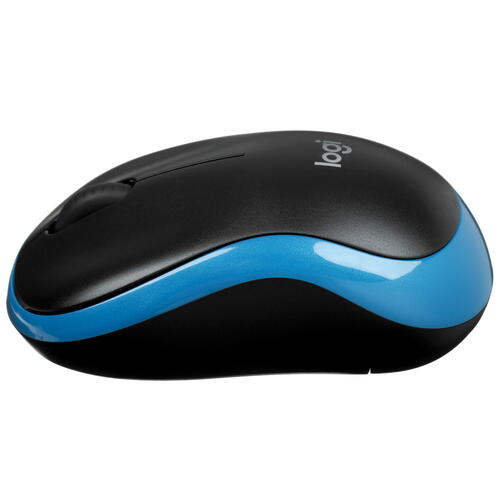 Купить Мышь беспроводная Logitech M186 [910-004132] синий  5053857. Характеристики, отзывы и цены в Донецке