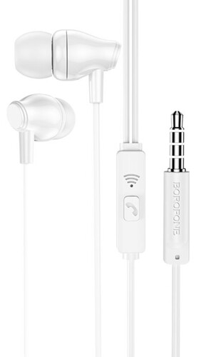Купить Проводные наушники Borofone BM61 белый  5462530. Характеристики, отзывы и цены в Донецке