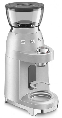 Купить Кофемолка электрическая Smeg CGF02SSEU серебристый  5642230. Характеристики, отзывы и цены в Донецке
