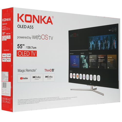 Купить 55" (139 см) OLED-телевизор Konka A55 черный  5070981. Характеристики, отзывы и цены в Донецке