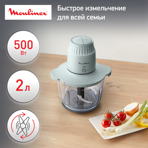 Купить Измельчитель  Moulinex Choppeo DJ603110 зеленый  9225081. Характеристики, отзывы и цены в Донецке