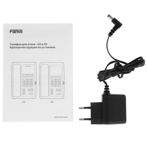 Купить IP-телефон Fanvil H5 черный  9190709. Характеристики, отзывы и цены в Донецке