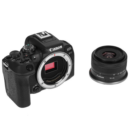 Купить Беззеркальный фотоаппарат Canon EOS R10 Kit 18-45 mm IS STM черный  5068874. Характеристики, отзывы и цены в Донецке