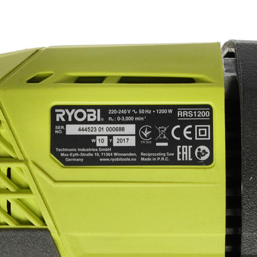 Купить Сабельная пила Ryobi RRS1200-K  1064725. Характеристики, отзывы и цены в Донецке