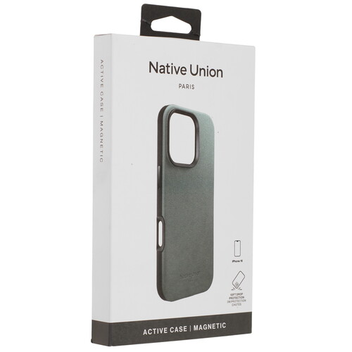 Купить Накладка  Native Union Active Case для Apple iPhone 16 зеленый/черный  5474255. Характеристики, отзывы и цены в Донецке
