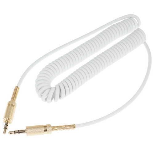 Купить Кабель   Hoco jack 3.5 мм - jack 3.5 мм белый  9238007. Характеристики, отзывы и цены в Донецке